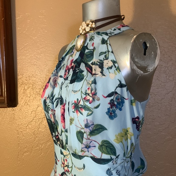 NWT Eliza J. Floral/Butterfly Halter Gown.  Sz 6 - Picture 3 of 6